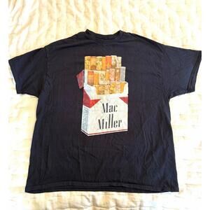 Mac Miller Graphic T Shirt retro style basic black Unisex tee